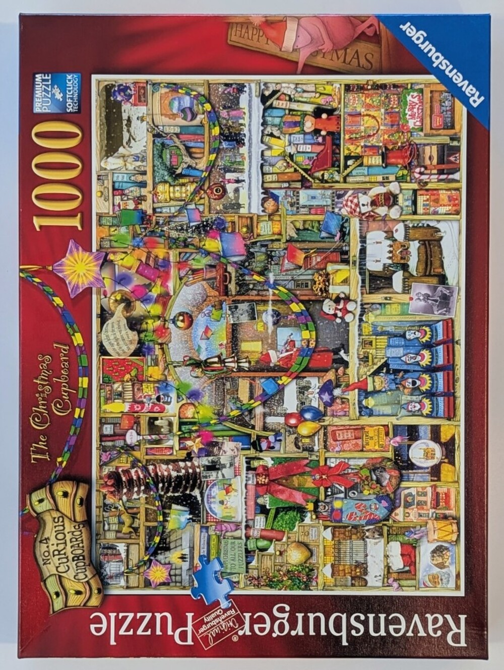 Ravensburger The Christmas Cupboard Curious Cupboards 1000 Piece Puzzle Holiday
